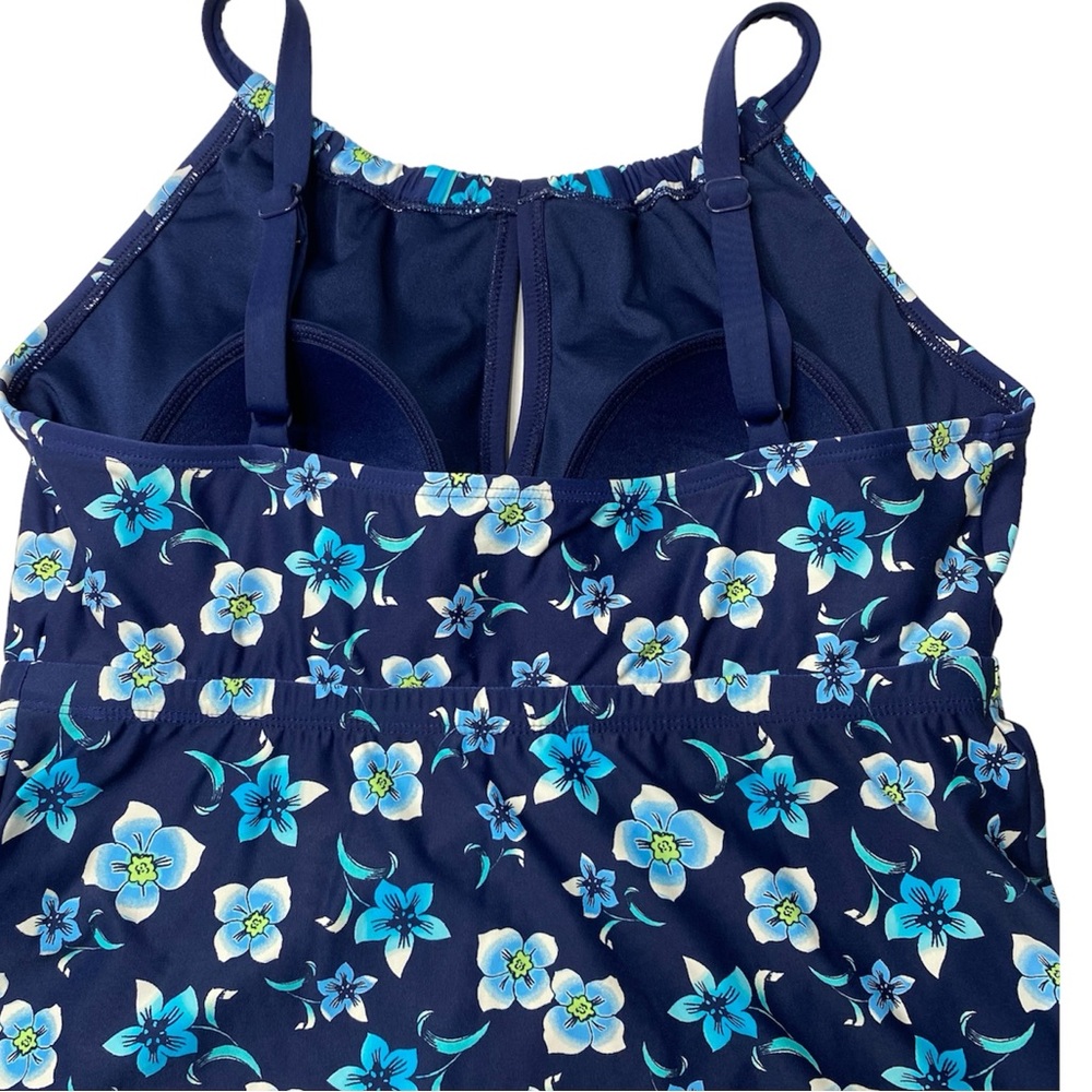 BEACH HOUSE | Blair Tankini Swim Top Spliced High Neck Floral Print 50+ UPF - Picture 9 of 14